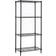 MZG 4-Tier Black Shelving System 24x53"