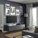 Ikea Besta Dark Grey/Lappviken Dark Grey Fernsehschrank 180x38cm