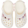 Crocs Kid's Classic Iridescent Hearts Clogs - Chalk