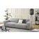 Big Violet Eucalyptus/Grey Sofa 256cm 3-Sitzer