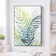 Klebefieber Tropisches Blattwerk Palme Black Bild 60x90cm