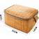 Portable Wicker Rotting Outdoor Camping Picnic Bag Mat Container Basket for Indoor Household