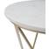 WyndenHall Rivley White/Gold Small Table 18"