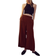 H&M 7/8 Length Pull-on Trousers - Rust Red