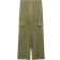 Mango Elastic Waist Cargo Pants - Khaki