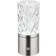 Globo Lunki Nickel/Clear Tischlampe 19cm
