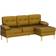 Chenille Yellow Sofa 82" 3 Seater