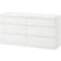 Ikea Kullen White Kommode 140x72cm