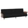 vidaXL Velor Black Sofa 224cm