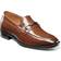 Stacy Adams Kid's Kaylor Moc Toe Bit Slip On - Cognac