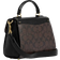 Coach Morgan Top Handle Satchel Bag In Colorblock Signature Canvas With Rivets - Gold/Brown Black Multi