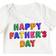 Ketyyh-chn99 Infant Happy Father's Day Printed Bodysuit - White