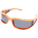 boohooMAN Wrap Around Rectangle Sunglasses Orange