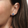 Pandora September Birthstone Eternity Circle Stud Earrings - Silver/Blue