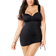 Swimsuits For All Adjustable Two Piece Swimdress - Black