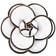 Aslike Petal Elegant Exquisite Art Brooch - Gold/White/Black