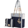 MKF Collection Rochelle Tote & Wristlet Set - Navy