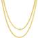 Nuragold Solid Miami Cuban Link Chain Necklace 3.5mm - Gold