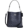 Coach Mollie Bucket Bag 22 In Signature Canvas - Silver/Denim/Midnight Navy