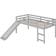 Loft Bed with Slide 41.8x79.5"