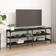 vidaXL Engineered Wood Black TV-benk 140x50cm