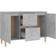 vidaXL Engineered Wood Concrete Grey Sideboard 103.5x70cm