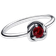 Pandora January Eternity Circle Ring - Silver/Red