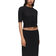 Mango Open Textured Skirt - Black