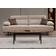 JVMoebel Fabric Beige Sofa 235cm 3-Sitzer