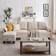 Bed Bath & Beyond Modular Sectional Couch L Shaped Beige Sofa 43.3" 4 Seater