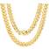 Nuragold Miami Cuban Link Chain Necklace 9mm - Gold