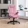 Homcom 921-171V86PK Pink Office Chair 47.2"