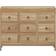 vidaXL Solid Wood Teak Natural Kommode 80x55.1cm