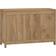 vidaXL Solid Wood Teak Natural Kommode 80x55.1cm