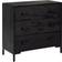 vidaXL Solid Wood Pine Black Kommode 74.9x70.1cm