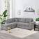 Flieks B0BTCV8BZJ Gray Sofa 87.4"