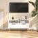 vidaXL 326783 White High Gloss TV Bench 35.4x19.1"