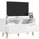 vidaXL 326783 White High Gloss TV Bench 35.4x19.1"