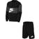 Nike Junior French Terry Set - Black/Dark Smoke Grey/White (DO6789-010)