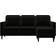 CosmoLiving by Cosmopolitan Strummer Black Sofa 81.6" 3 Seater