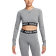 Nike Women's Pro Dri-FIT Cropped Long-Sleeve Top - Smoke Grey/Heather/Black