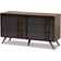 Baxton Studio Naoki Gray/Walnut Chest of Drawer 46.5x25.6"