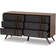 Baxton Studio Naoki Gray/Walnut Chest of Drawer 46.5x25.6"