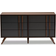 Baxton Studio Naoki Gray/Walnut Chest of Drawer 46.5x25.6"