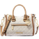 Michael Kors Carine Extra Small Signature Logo Satchel - Light Cream Multi