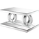 Coaster Breena Mirrored Crystals Silver Coffee Table 23.5x35.5"