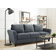 Lifestyle Solutions Willow Dark Gray Sofa 80.3" 3 Seater