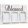 Elegant Designs Collage Chalk White Photo Frame 18x12"