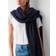 White + Warren Cashmere Travel Wrap Scarf One Size Deep Navy Blue