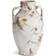 Sicilia Urn White/Natural Vase 16"